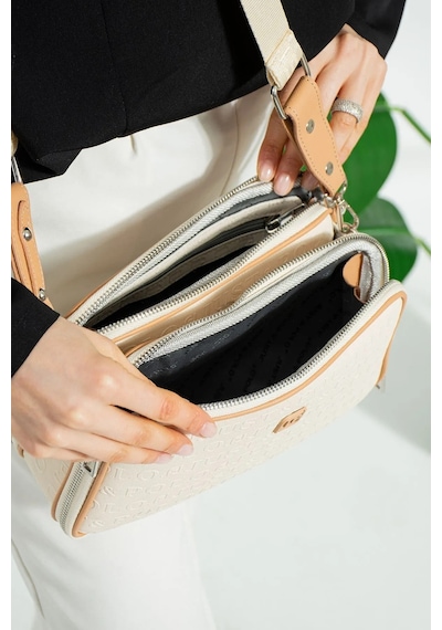 Just Polo Kadın Ayarlanabilir Askılı Günlük Kullanıma Uygun Şık Çapraz Ve Omuz Çantası P234023mh Krem Camel