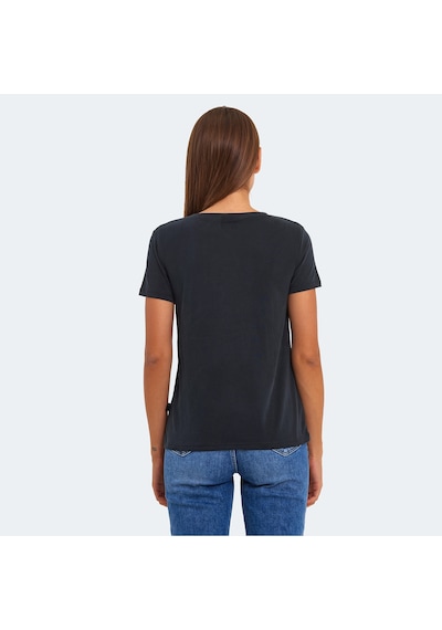 Slazenger PERICAS 3 lü Set Kadın  Ekru - Koyu Gri - Siyah Tişört
