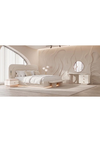 Loft Mdf Bazalı Yatak Odası Takımı