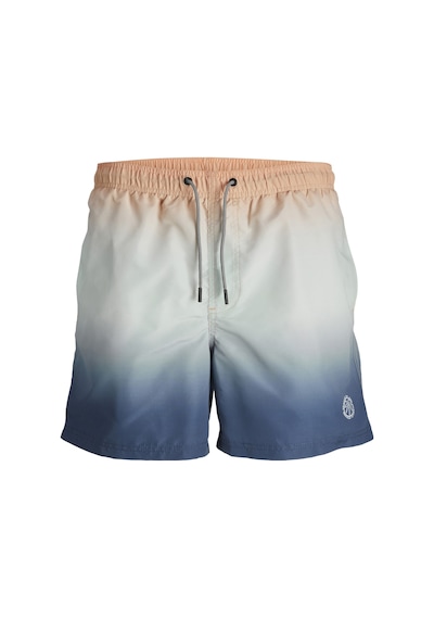 Jack&jones Plus Erkek Ombre Plaj Şortu - Rahat Ve Şık Mavi