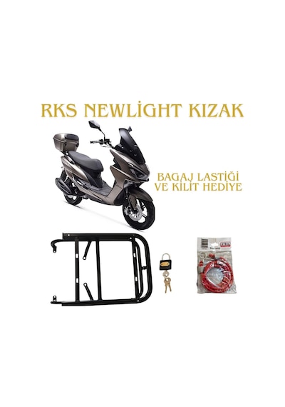 Rks Newlight Kızaklı Kurye Paket Çanta Demiri