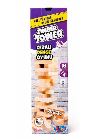Jenga Timber Tower Cezalı Denge Oyunu