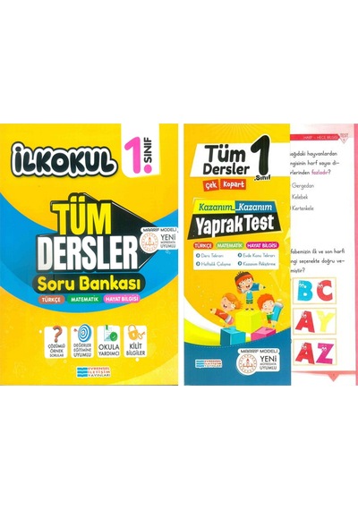 Evrensel İletişim 1.sınıf Tüm Dersler Soru Bankası Ve Yaprak Test Seti 2 Kitap