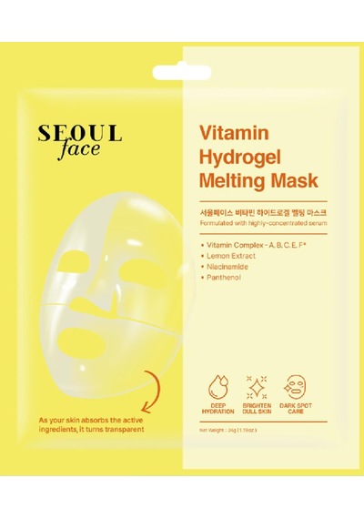 Dermal Seoulface Vitamin Hydrojel Şeffaflaşan Eriyen Maske 34 Gr. 10 Adet