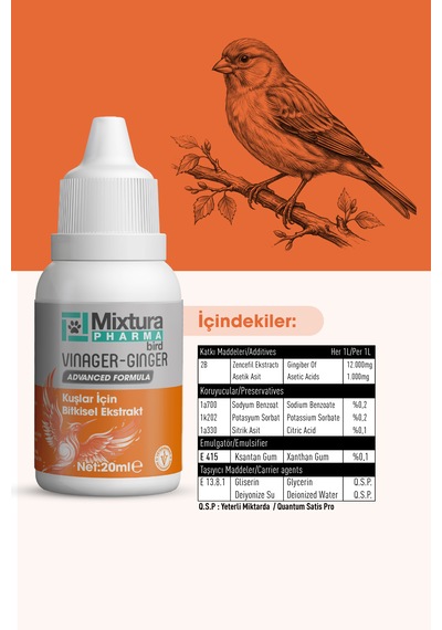 Mixtura Pharma Bird Vınager-gınger