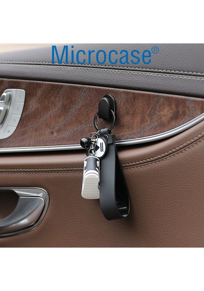 Microcase 4'lü Mini Araç İçi Ev Ve Ofis İçin Kendinden Yapışkanlı Çok Amaçlı Düzenleyici Kanca Seti Al5365 Siyah