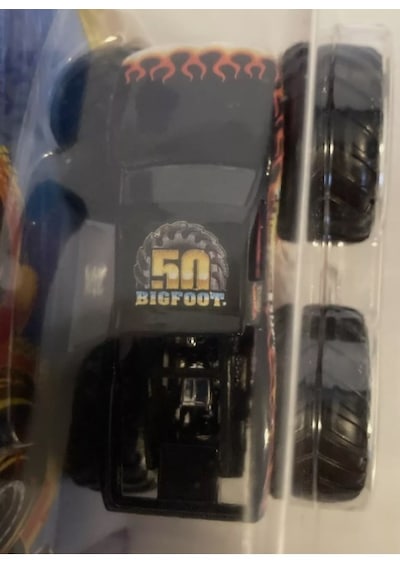 New 2025 Hot Wheels Monster Truck Black Flame Bigfoot 50 Nocolor