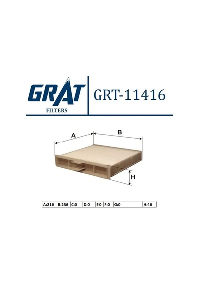 Grat 11416 Polen Filtresi 7701055110