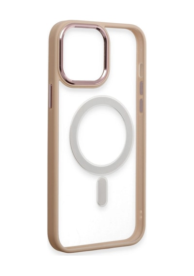 Apple Uyumlu iPhone 15 Pro Kılıf Room Magneticsafe Silikon Pudra\