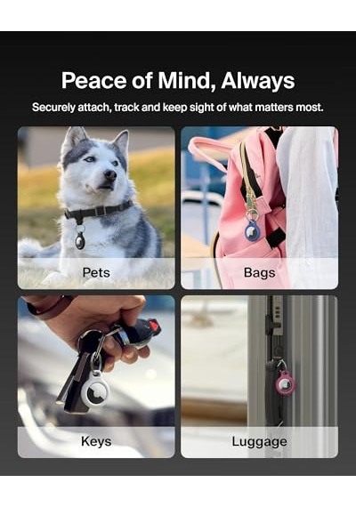 İle Kılıf Secure Holder Air Tag Için Kılıf Çizilmeye Karşı Korumalı Aksesuar 2'li Paket Diğer