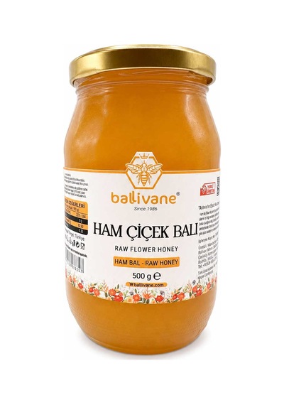 Ham Çiçek Balı Raw Flower Honey 500 Gr.