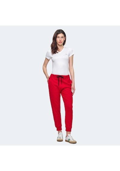 Slazenger VETERAN RBN Kadın Cepli Kırmızı Eşofman Altı