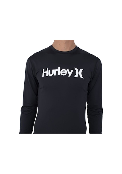 Hurley Hurley Oao Quickdry Rashguard Ls Erkek Siyah Likra Blk
