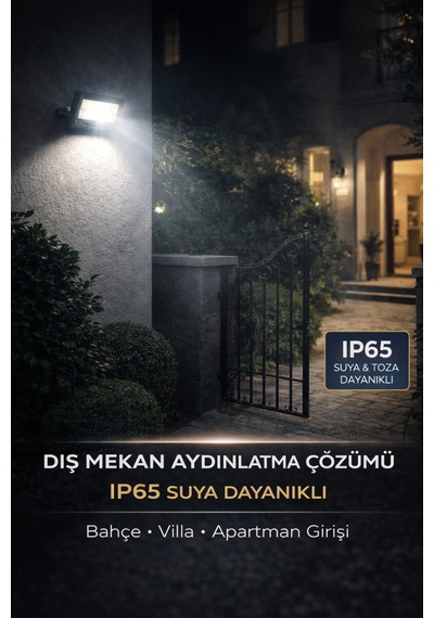 Lumıxa 100watt Ultra Slim Led Projektör 220v-6500k-6800lm Beyaz Işık