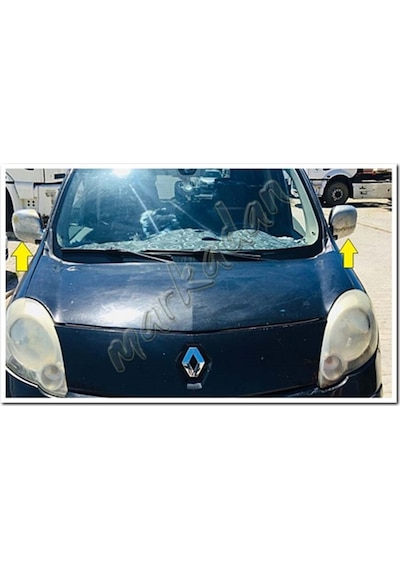 Woc Chrome Renault Kangoo Krom Ayna Kapağı 2008-2013 2 Parça  Abs
