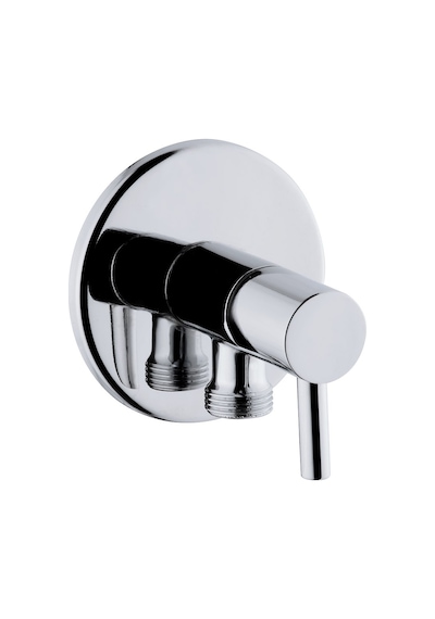 Karen Banyo Angle Valve Glayor Taharet Musluğu, Krom, Cisa 44564 beyaz