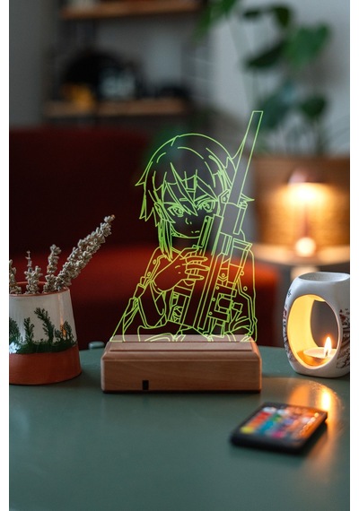 Asada Shino Sword Art Online Tarım 16 Renk Kumandalı 3d Gece Lambası