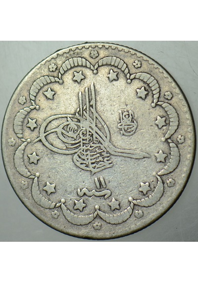 Iı. Abdülhamid Gümüş 5 Kuruş 129311. İstanbul Darbı.