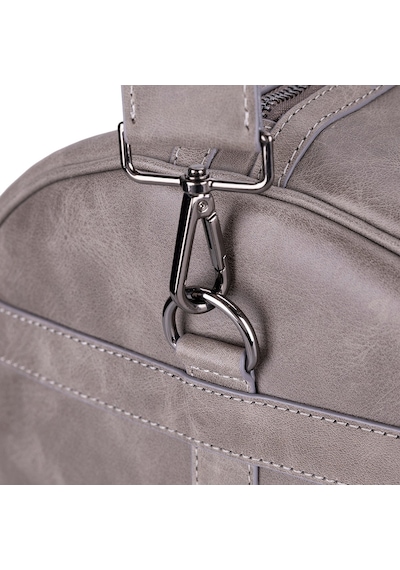 Bloominbag Dolly Leather Weekend Duffle Bag Gri
