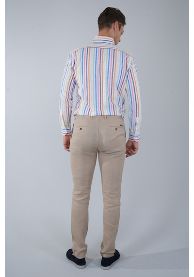 Bisse Erkek Camel Lastikli Bağcıklı Spor Keten Pantolon Pns25y25106 D70 Camel
