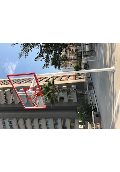 Mia Basketbol Potası 105 180 8 Mm Solid Polikarbon 45 Cm Sabit Çember