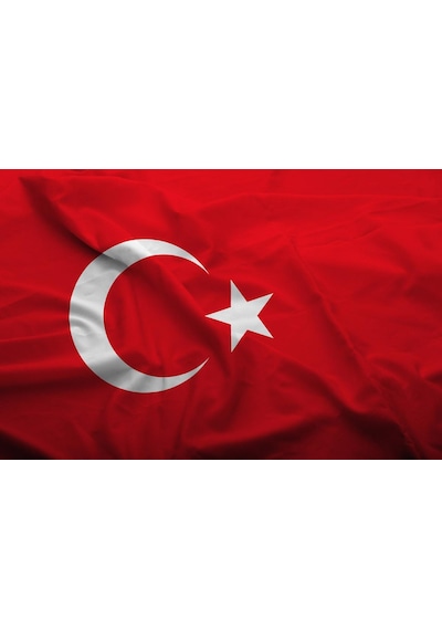 80X120Cm En Alpaka Kumaş Türk Bayrağı Bayrak