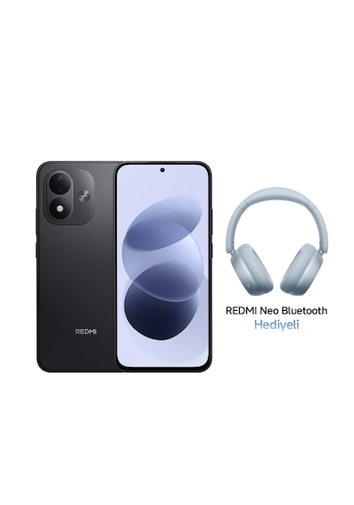 Xiaomi Redmi Note 17 5G 6 GB 256 GB (Xiaomi Türkiye Garantili) Siyah+Xiaomi Redmi Neo Bluetooth 5.4 Kulaküstü Mavi Kulaklık