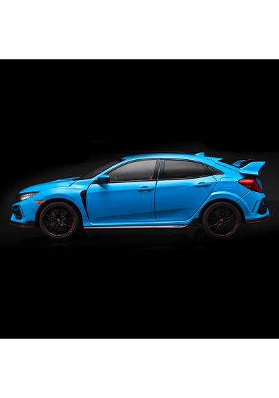 1:18 Ölçek Honda Civic Type R 2020 Metal Lisanslı Model Araba - Mavi