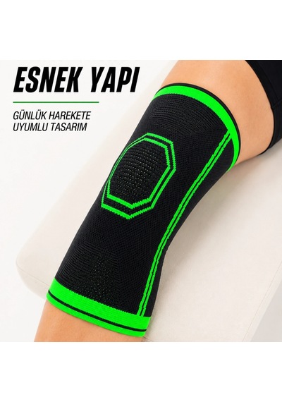 Sporcu Dizlik Esnek Örme Diz Koruyucu Nefes Alan Hafif Ve Konforlu Tasarım