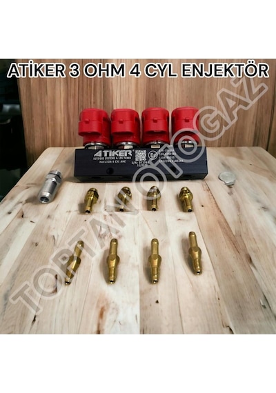 Atiker Enjektör - 4 Silindir - 3 Ohm - Yeni Üretin Tarihli