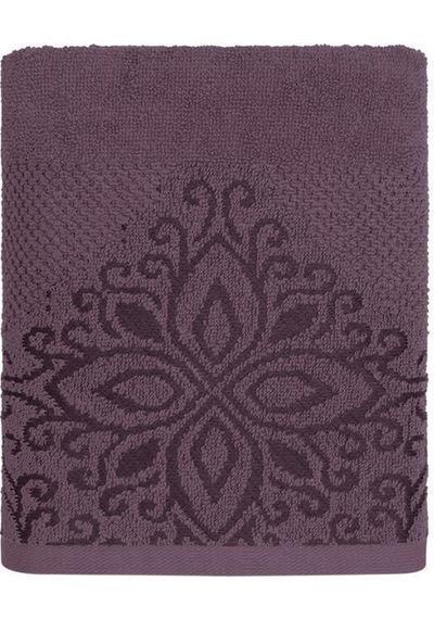 Pamuk Tekli Havlu Jakarlı Karna Home Klover - 70 X 140 Lavanta