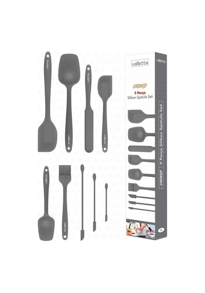 Valletta Vlt1178 Drongo 9'lu Spatula Set Gri Diğer