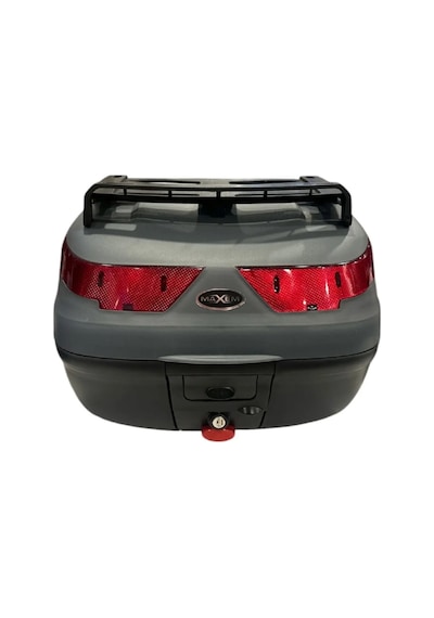 Motosiklet Arka Çantası Gri 40 Litre Full Topcase Motor Çanta Sl-40
