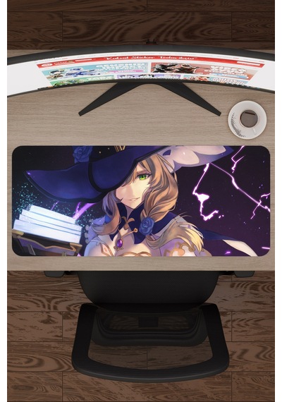 Lisa Genshin Impact Anime Oyuncu V4 - 70x30 Xl Gaming Mouse Pad Fare Altlığı