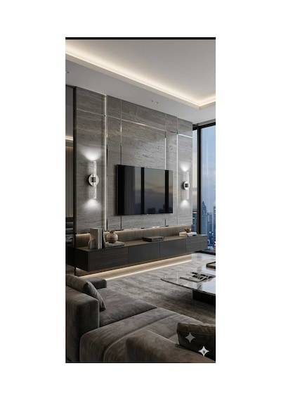 Bubbleflux Small 31 Cm Modern Tasarım Led Aplik - Duvar Lambası - Gümüş - Elektrikli - Kumandalı - Beyaz Led Gümüş Pilli