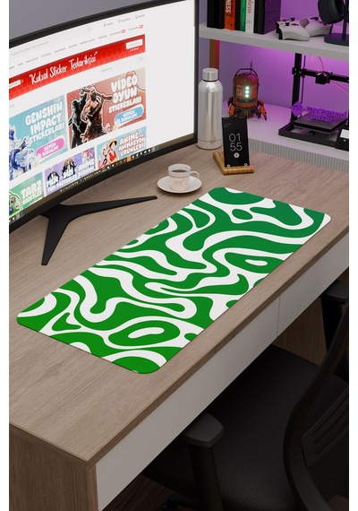 Vektörler Kaymaz Dikişli Kauçuk Oyuncu Mousepad V4 - 70x30 Xl Gaming Mouse Pad Fare Altlığı