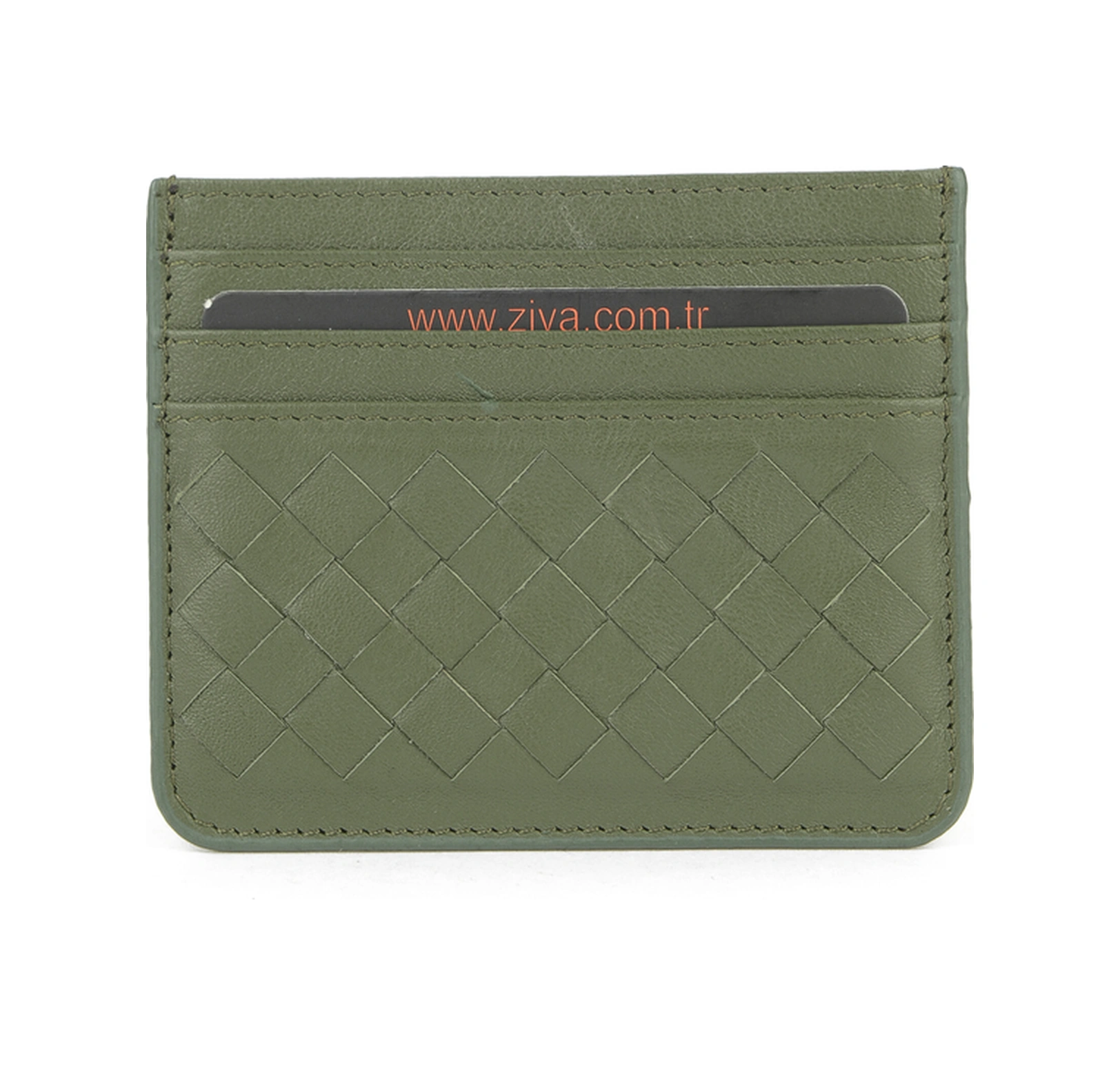 Ziya, Unisex Hakiki Deri Kartlık 1539852z06 Yeşil 1539852z06 630 Yeşil