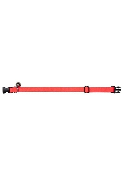 5 Adet Neon Pembe Zilli Ayarlanabilir Kedi Boyun Tasması 22-30 Cm-21506