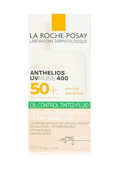 Anthelios Uvmune400 Oil Control Fluide Spf50 Karma Ve Yağlı Için Renkli Yüz Güneş Kremi 50ml