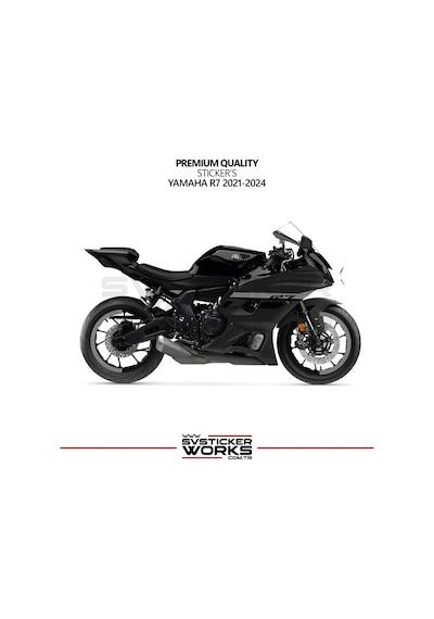 Yamaha R7 Gri Sticker Set 2021 - 2023