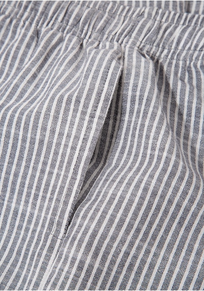 Mavi - Çizgili Pantolon 7010053-81479 Gri