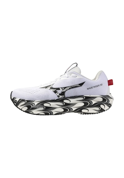 Mizuno Wave Rider 30 Unisex Koşu Ayakkabısı Beyaz / Siyah Çok Renkli