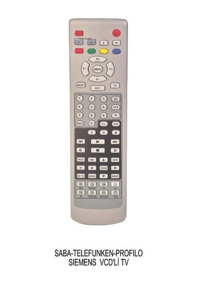 Saba-Telefunken- Profilo Siemens Uyumlu Vcd Li Tv Kumandası