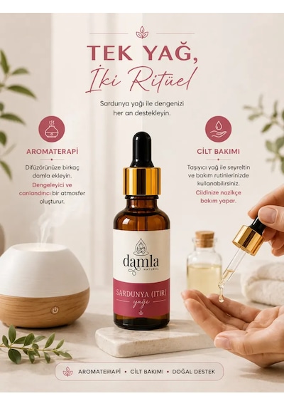Biodamla Natural Sardunya Itr Yağı 10 Ml