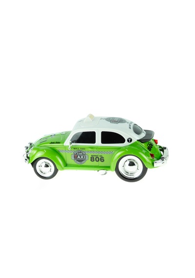 Uzaktan Kumandalı 1:16 Ölçek Klasik Araba Vosvos Taxi Işıklı