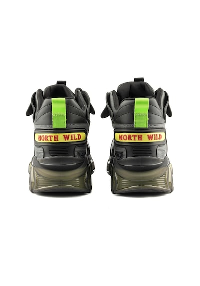 North Of Wild Z5 Cuacheo Base Air Sneaker Bot Erkek Spor Ayakkabı Siyah