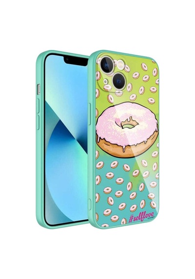 Apple Uyumlu iPhone 13 Kılıf Kamera Korumalı Desenli Sert Silikon Zore Epoksi Kapak NO12