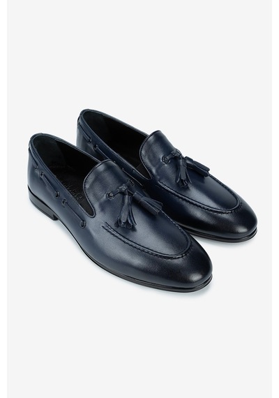 Serhat Özköroğlu Lfr-1270 Derı Merdane Ayakkabı Lacivert