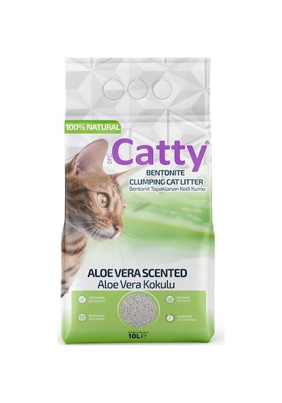 Catty Aloe Vera Kokulu Kedi Kumu 10 Lt