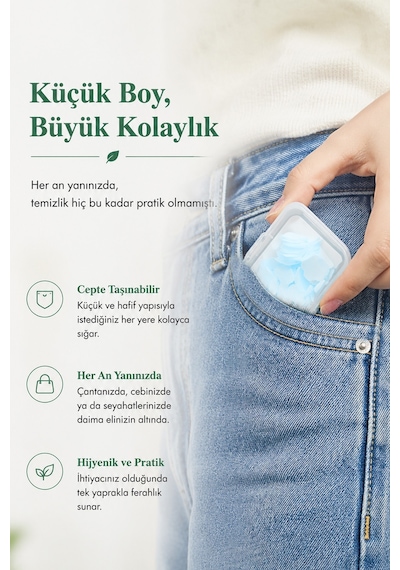 Yaprak Sabun Mini Kağıt El Sabunu Parfümlü Taşınabilir Hijyen Sabunu Katı Sabun 100'lü